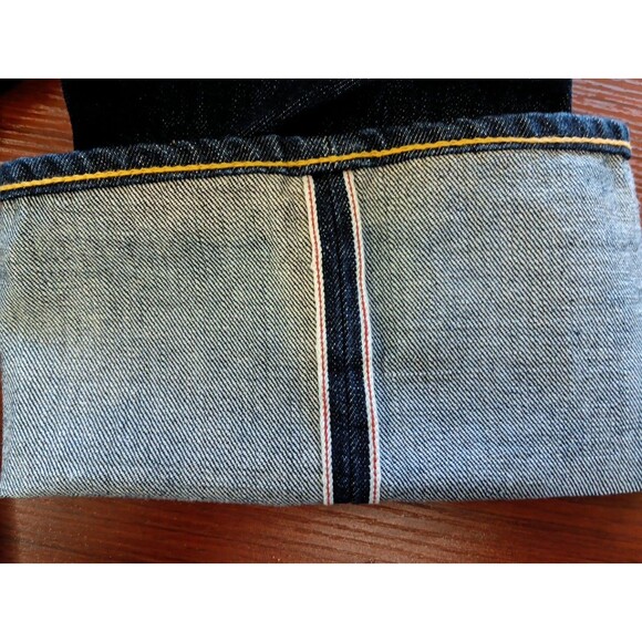 RRL Double RL Japanese Selvedge Jeans 38x32 Rinse Redline Slim Bootcut Buttonfly - Picture 9 of 12